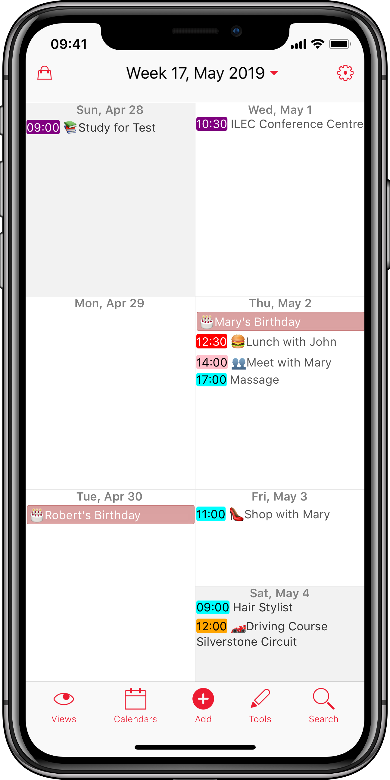Weekcal Most Powerful Calendar For Iphone Ipad